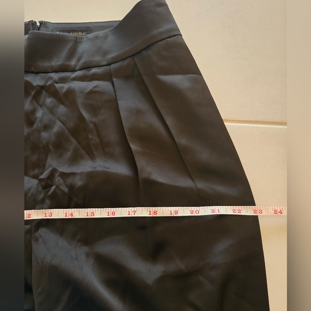 Banana Republic Wide Leg Pleated Silky Pants Size 10 - Picture 6 of 13